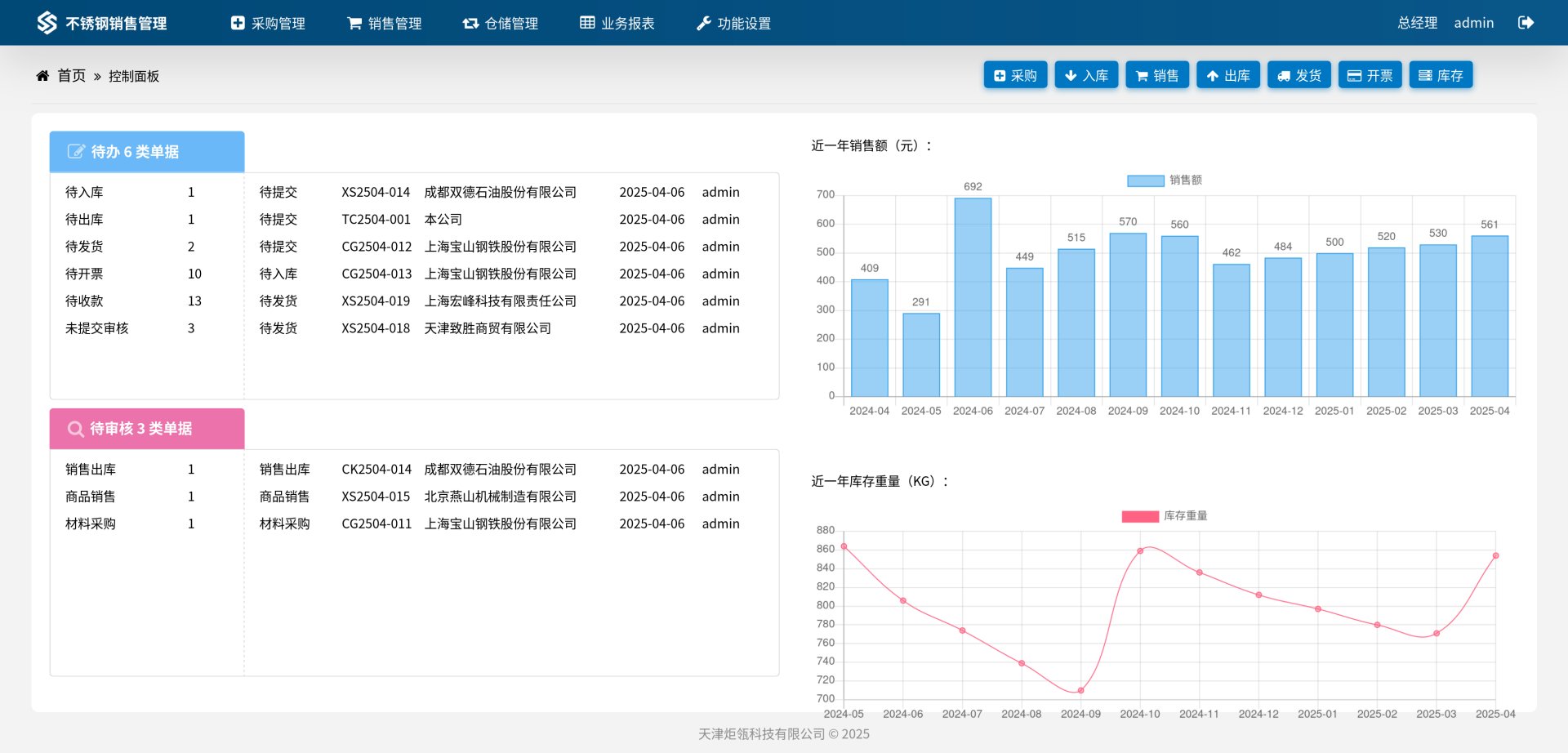 简约 ERP 功能展示